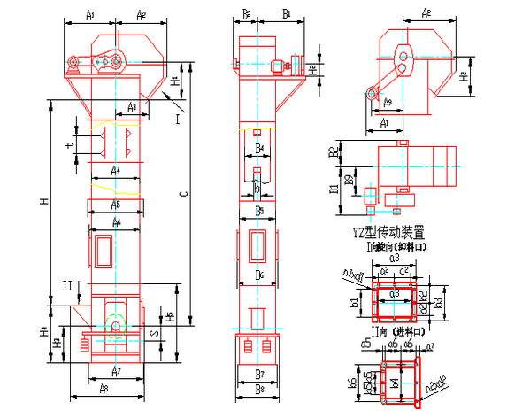 TH環鏈斗式提升機